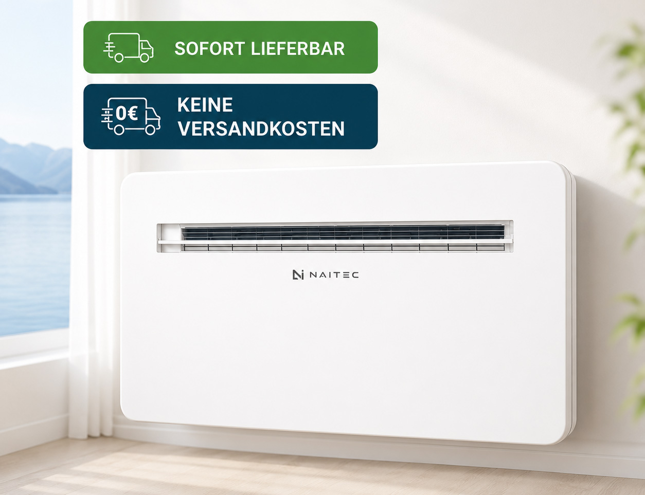 Naitec Monoblock Klimaanlage ohne Außengerät
